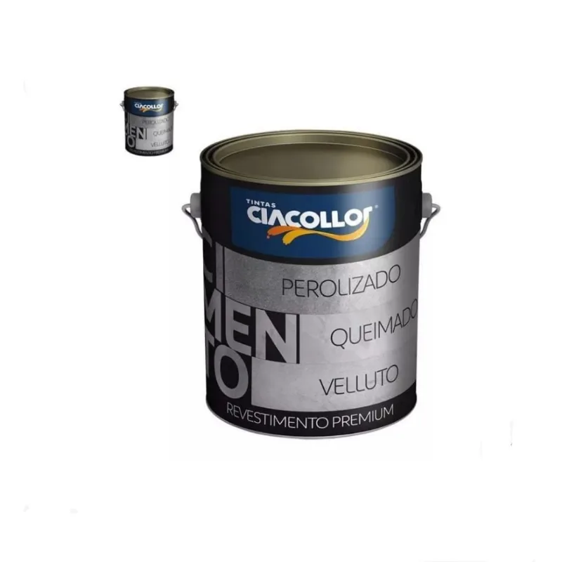 Tinta Revestimento Acrílico Ciacollor Alto Rendimento Efeito Cimento Queimado Decoração 5.8kg