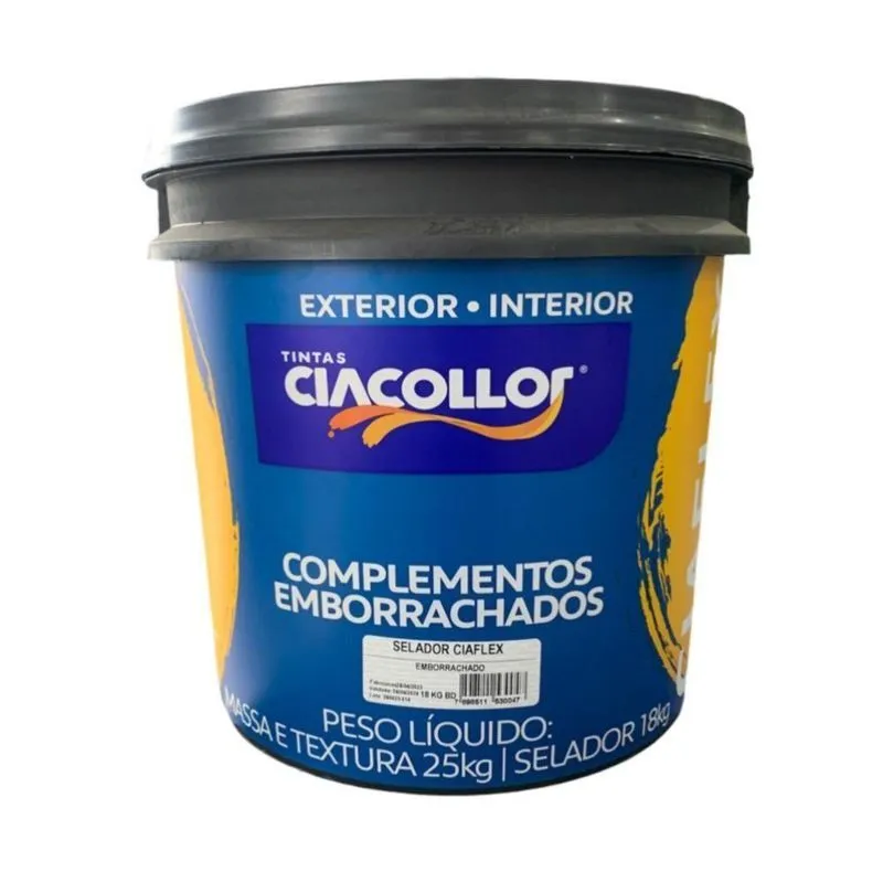 Selador Acrílico Emborrachado Contra Infiltrações Ciacollor De 25kg