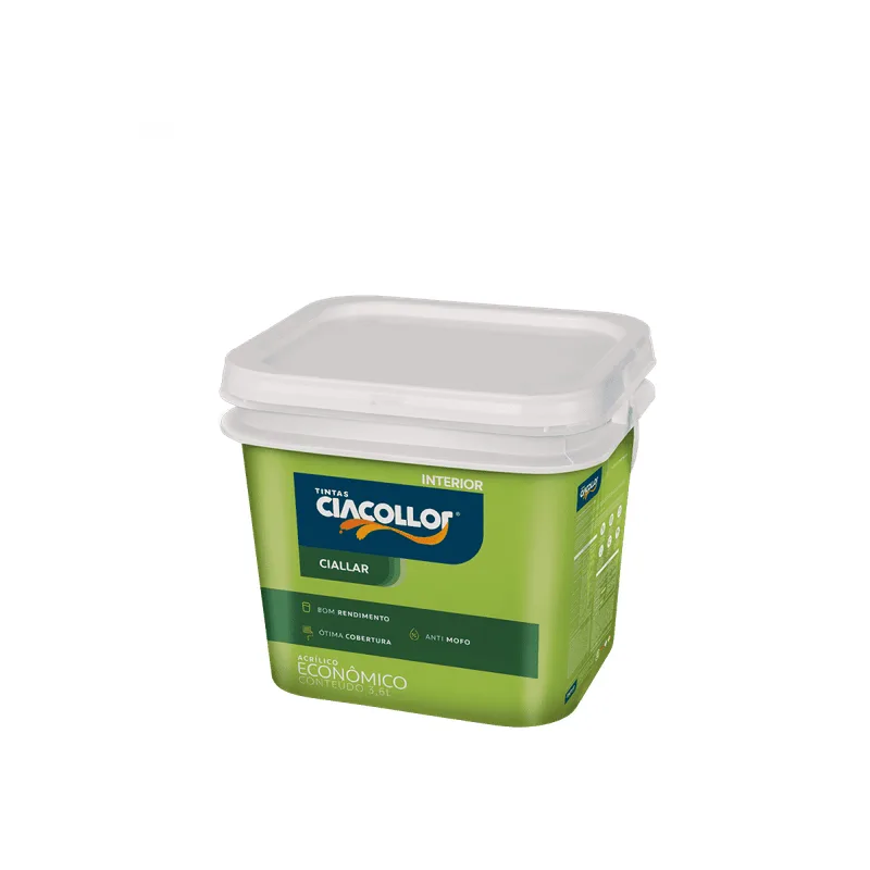 Tinta Acrílica Fosca Ciallar CIACOLLOR ACRILICO FOSCO CIALLAR 3,6L CIACOLLOR ERVA DOCE GALAO