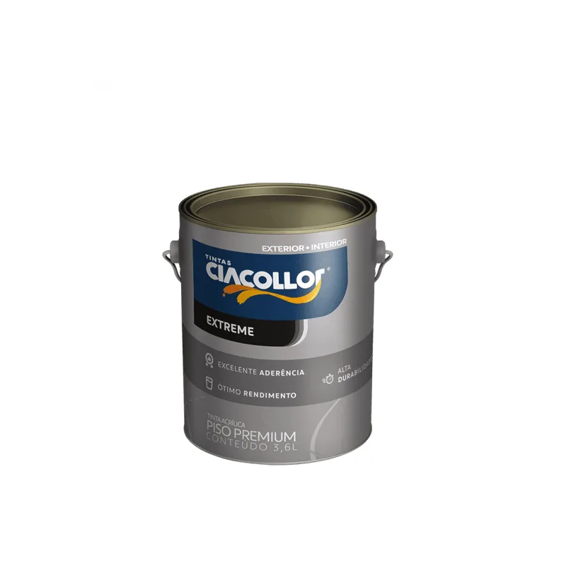 Tinta Acrílica Piso Premium CIACOLLOR ACRILICO PISO PREMIUM 3,6L CIACOLLOR CINZA CHUMBO