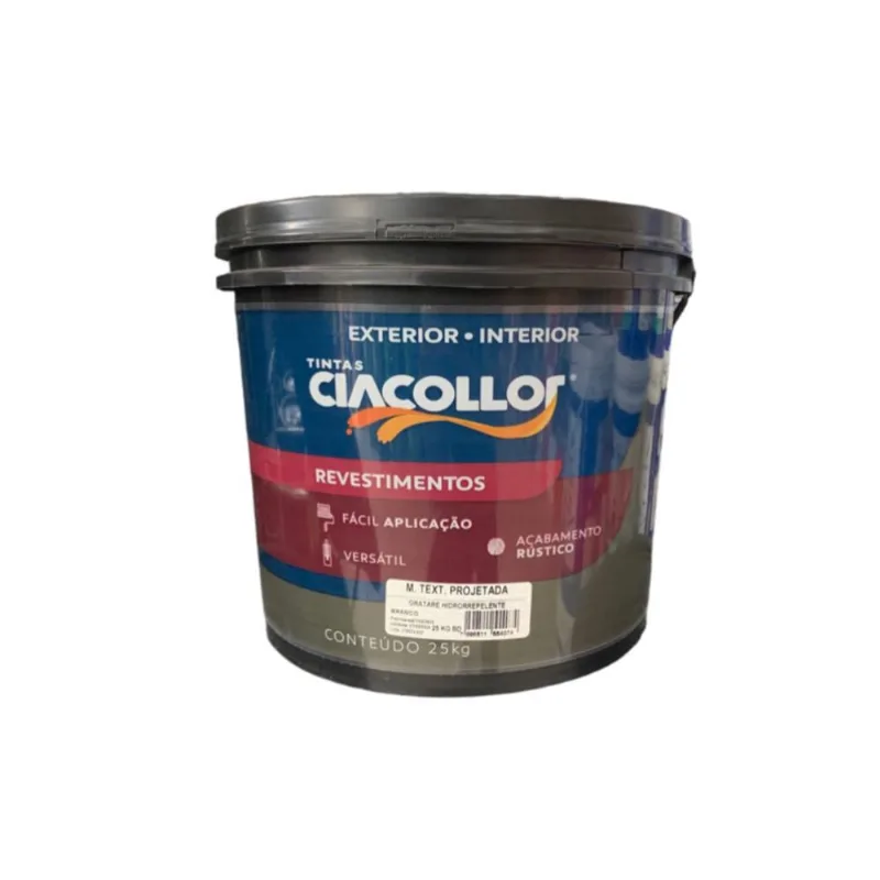 Revestimento Para Efeito Texturizados de Fácil Aplicação CiaCollor 25kg Pintura Decoração