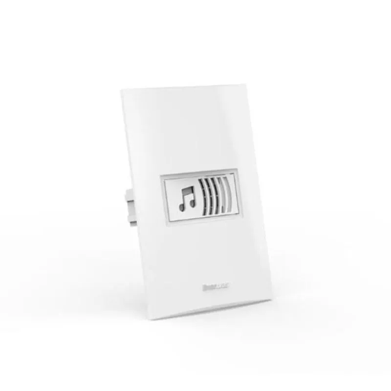 CONJUNTO BELEZE BRANCO 2X4 CAMPAINHA CIGARRA BIV ENERBRAS Cigarra Campaínha Bivolt Beleze Enerbras
