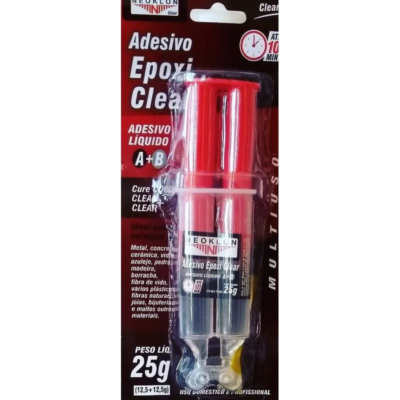 Adesivo Epoxi Seringa Clear 25g