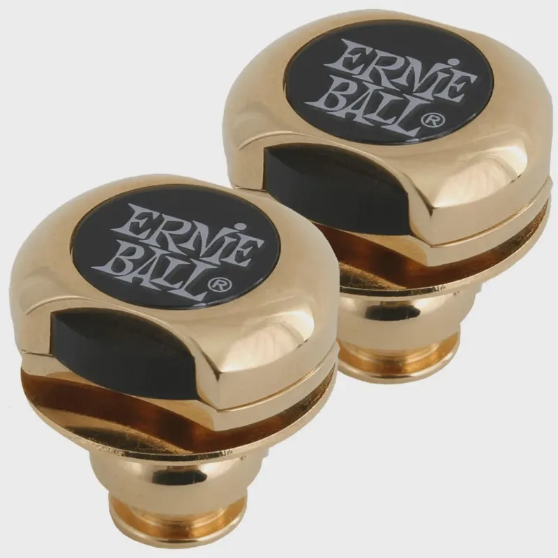 Strap Lock Ernie Ball Dourado 4602 Para Guitarra Baixo Violão