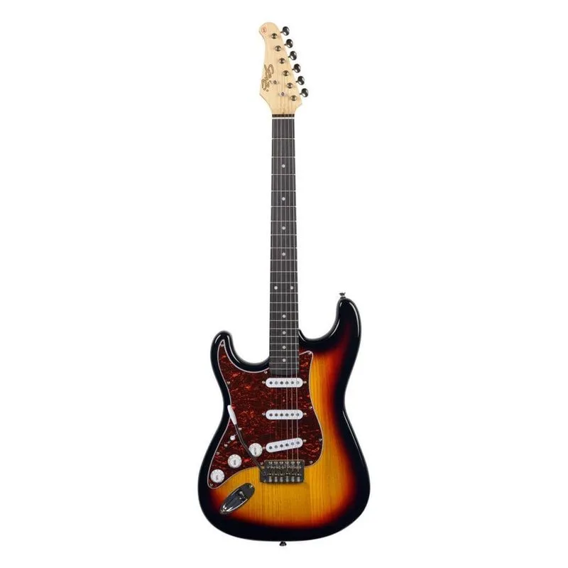 Guitarra Seizi Vintage Shinobi Sss Sunburst Canhoto