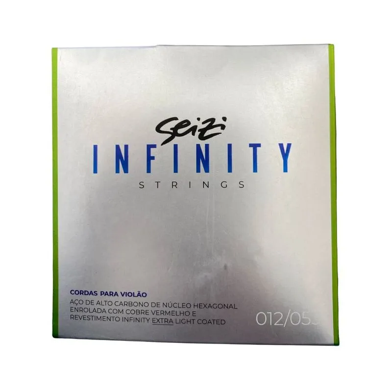 Encordoamento Seizi Infinity p/ Violão Aço 012 Extra Light Coated