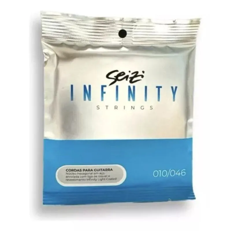 Encordoamento Seizi Infinite jg Para Guitarra Light Coated 010.046