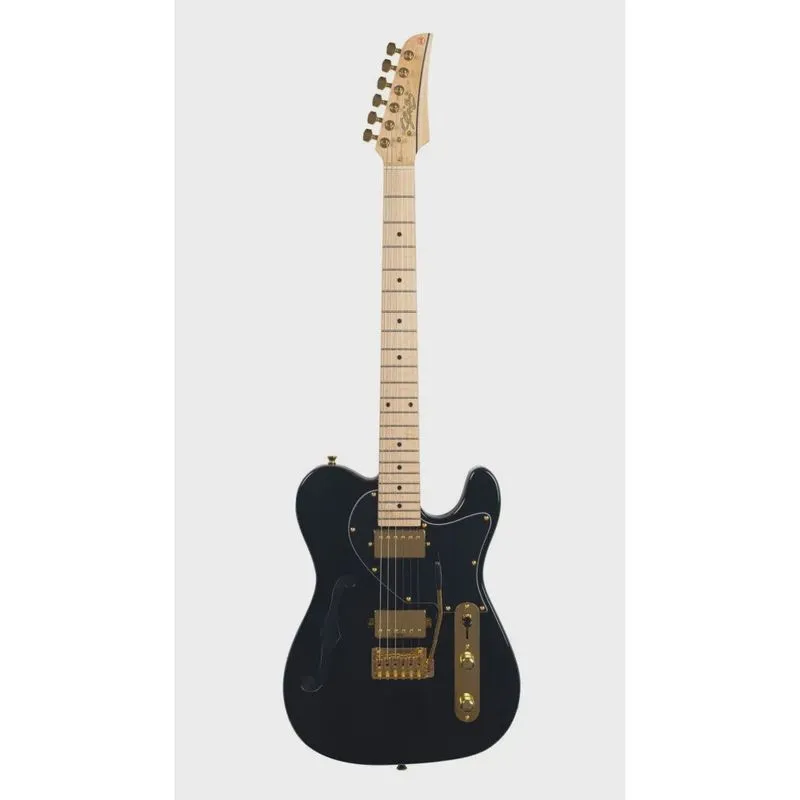 Guitarra Seizi Katana Kabuki hh lt Black Gold