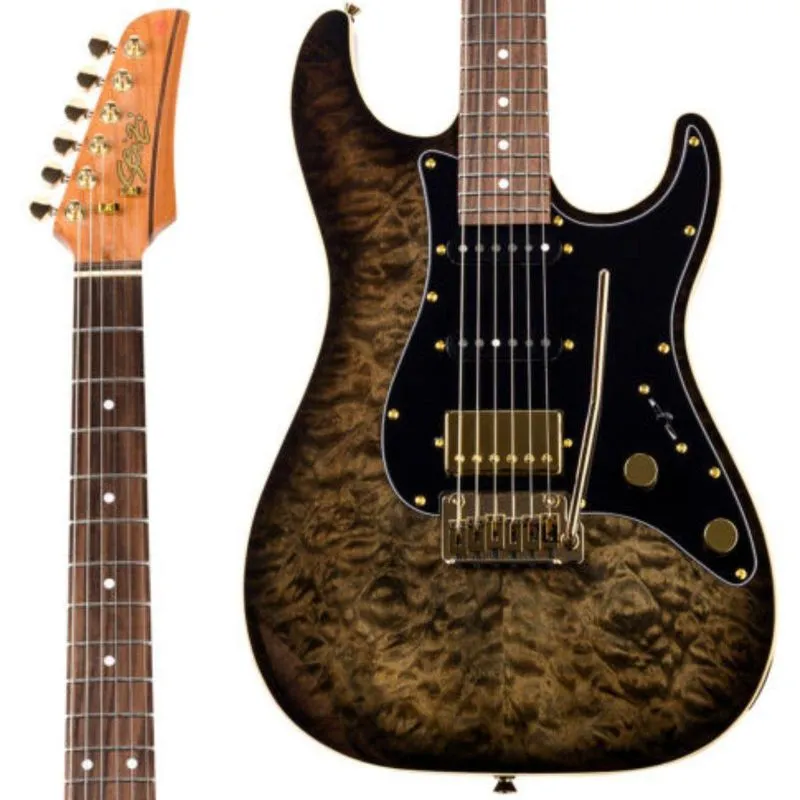 Guitarra Seizi Katana Musashi Plus Black Gold
