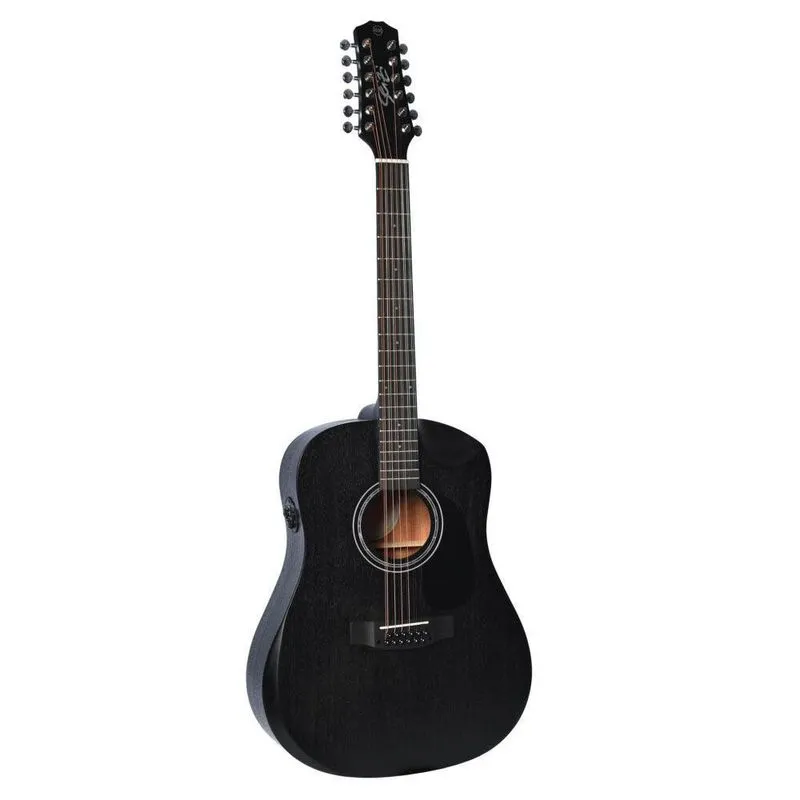 Violão Seizi Neo Akira Kaizen 12 Cordas Half Cutaway Black