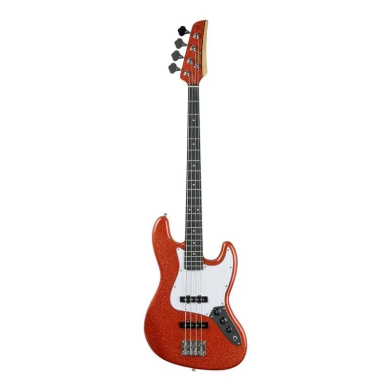 Baixo Seizi Fun Jazu Jb4 Lava Red Sparkle 10360986