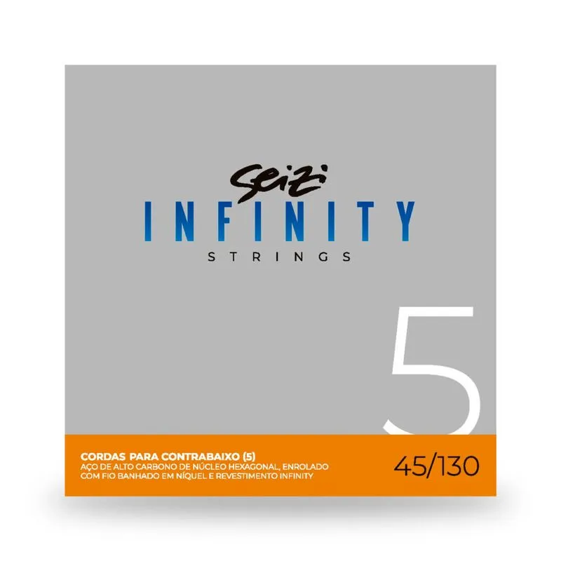 Encordoamento Baixo 5 Cordas Seizi Infinity Bass 45/130 - Ec0587