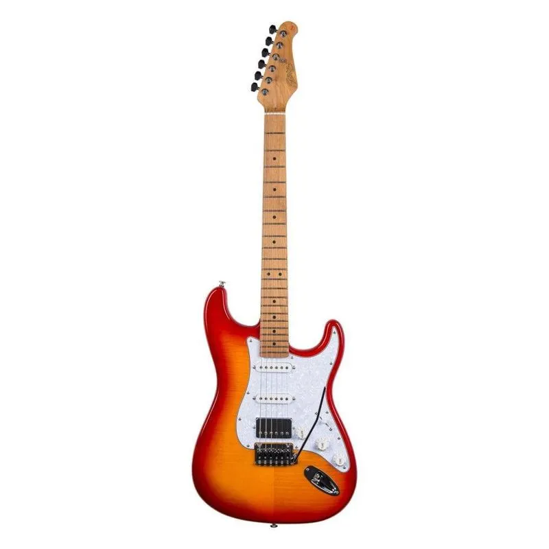 Guitarra Seizi Vintage Budokan Plus Flamed Cherry Burst