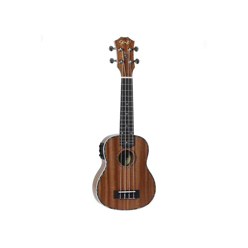 Ukulele Seizi Maui Plus Soprano Elétrico Sapele Com Bag