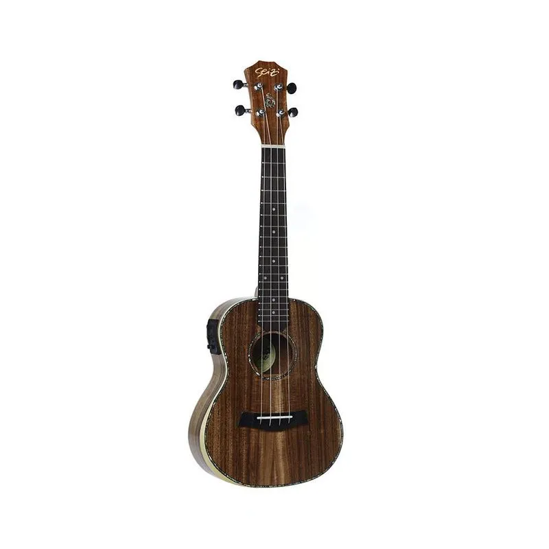 Ukulele Seizi Bora Bora Plus Concert Elétrico Koa Com Bag