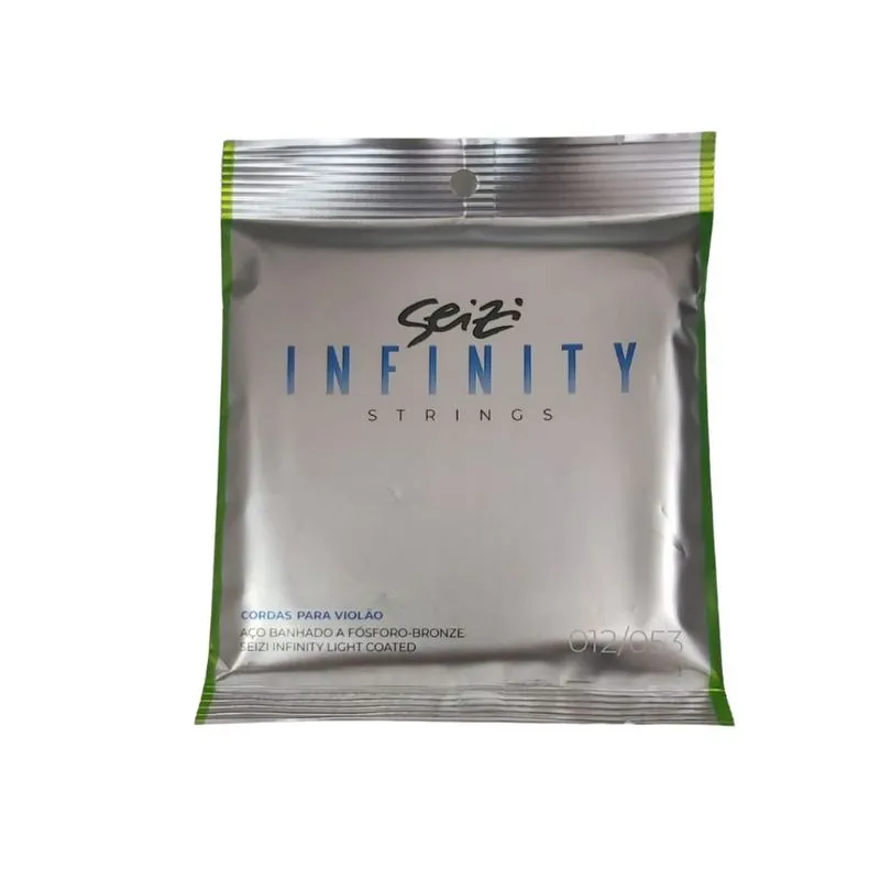 Encordoamento Seizi Infinity p/ Violão Aço 012 Light Coated