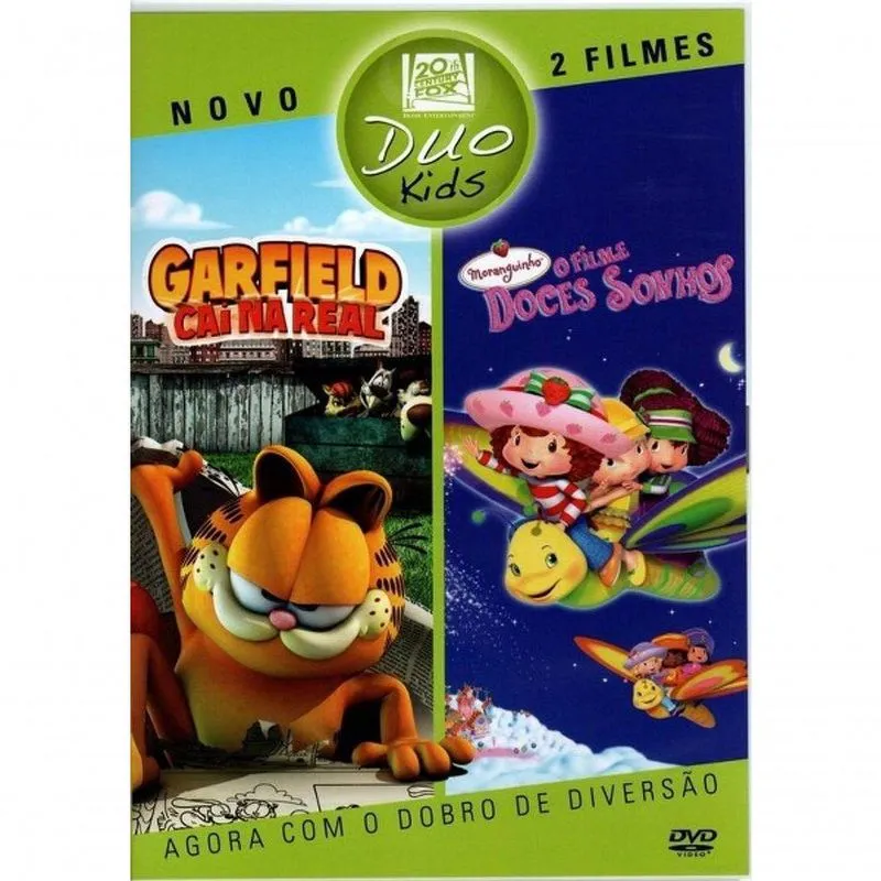 Dvd Duo Garfield Cai Na Real - Moranguinho Doces Sonhos