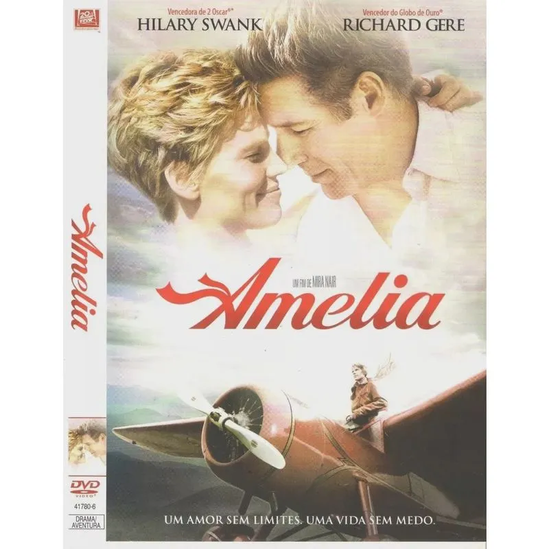 Dvd Amélia - Richard Gere - Hilary Swank