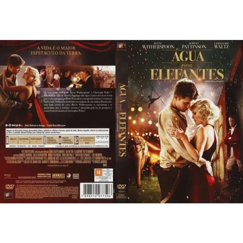 Agua para elefantes dvd original lacrado