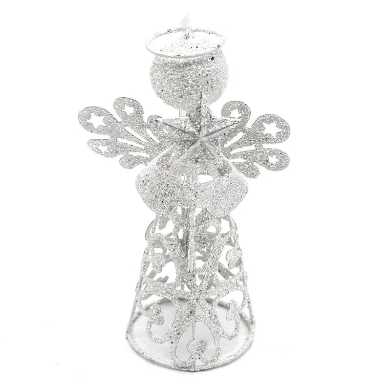 Enfeite De Natal Anjo 14cm Branco - Snowland