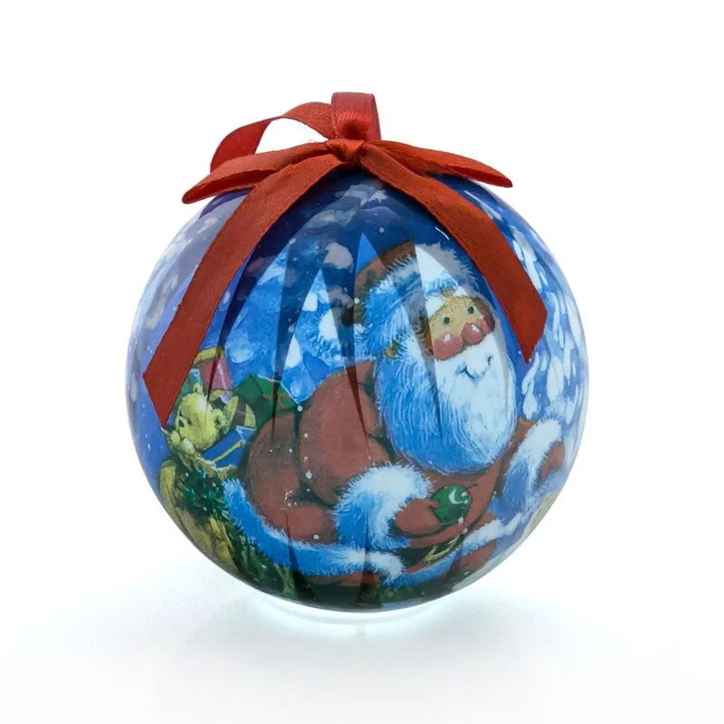 Bola De Natal Com Led Noel 8cm Colorida - Snowland