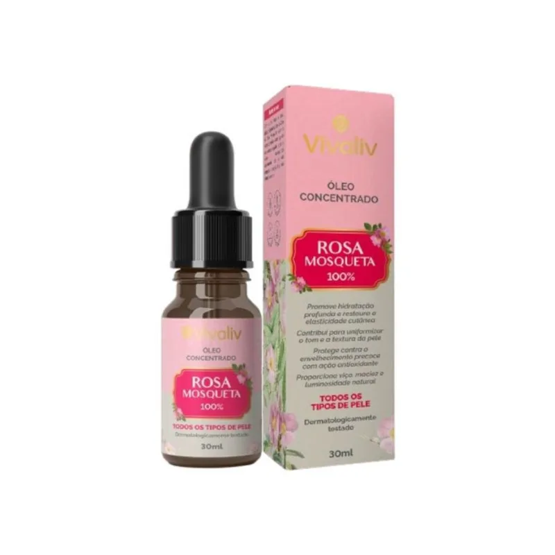 Óleo de Rosa Mosqueta Vivaliv 30ml OLEO DE ROSA MOSQUETA 30ML VIVALIV