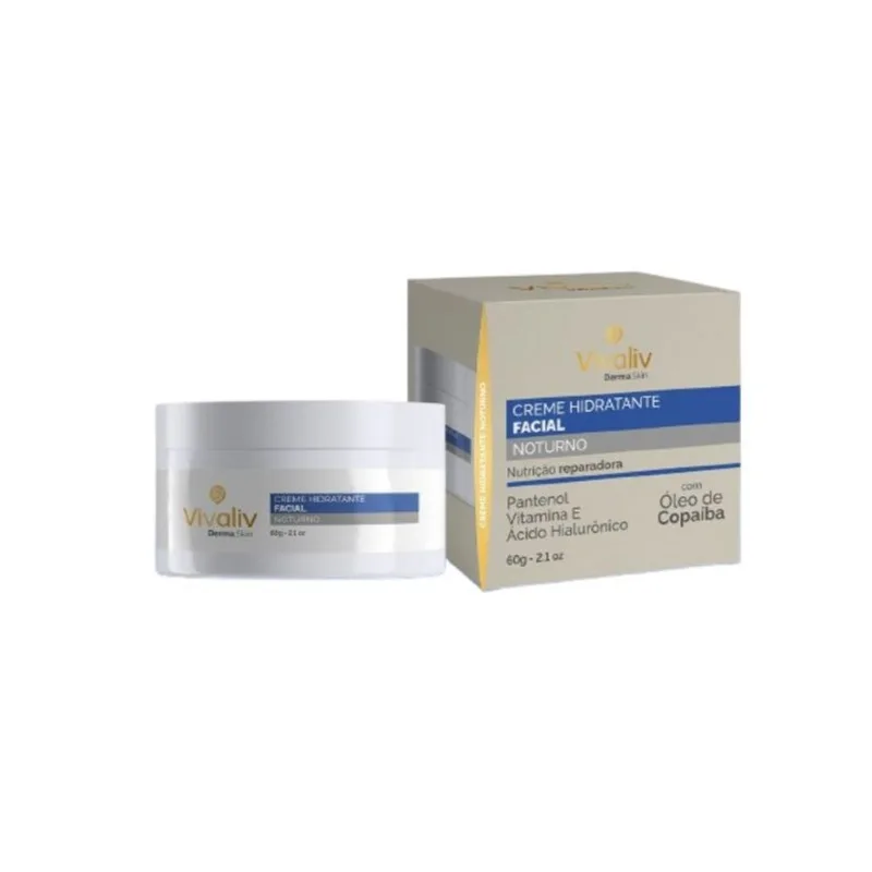 Creme Hidratante Vivaliv Facial Noturno 60g CR HID VIVALIV 60G FACIAL NOTURNO