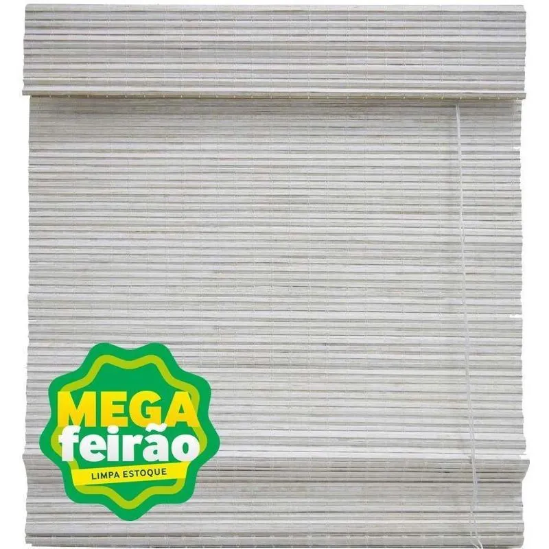 Persiana Top Flex Romana Bambu Block 100x160cm Branca
