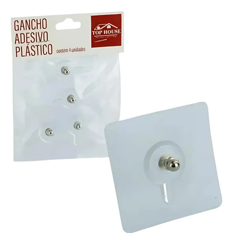 Kit 4 Ganchos Adesivos - Top House