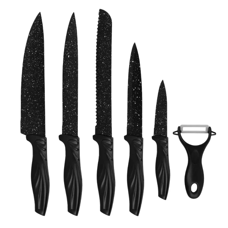 Jogo de Facas de Cozinha em Inox c/ 6 Peças - Top Chef