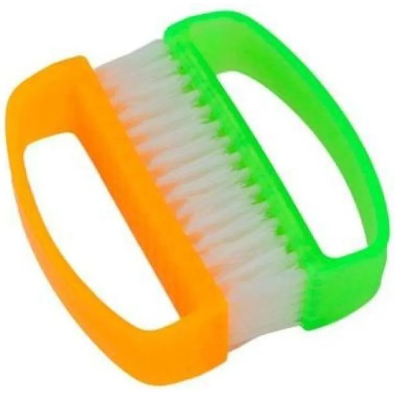 Escova De Unha Plastico 2 Pecas Color Top House