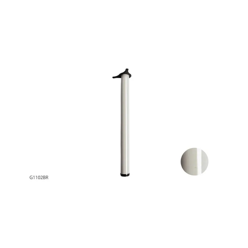 Pe De Mesa Aço 60X73Cm Branco - Hardt