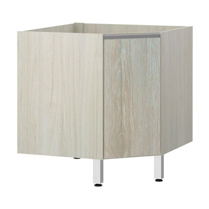 Balcão Sem Tampo Canto Diagonal Luciane Lis Legno Crema