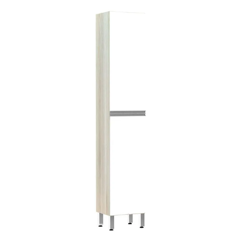 Paneleiro 40 Cm Raso 2 Portas Lis Legno Crema Com Branco Mat