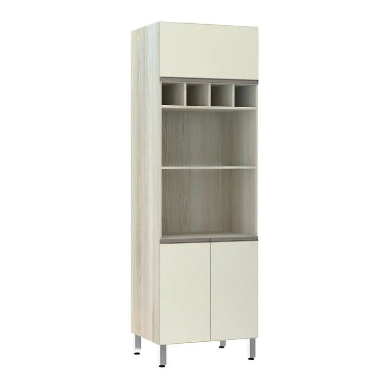 Paneleiro 70 Cm Duplo Nicho Luci Legno Crema Com Kashmir