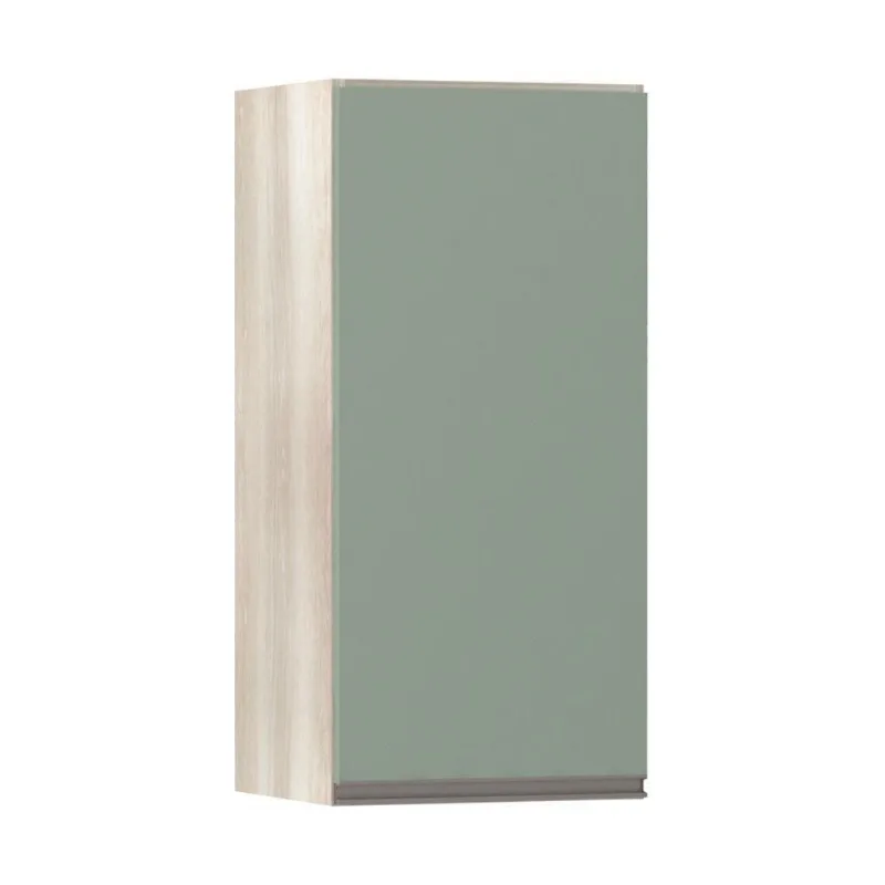 Armário Luciane 35cm 1 Porta Luci Legno Crema C/Verde Jade