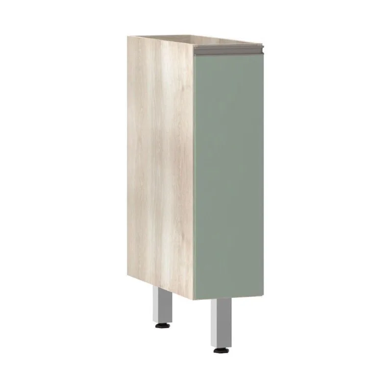 Balcão Sem Tampo 20cm Luci Legno Crem e Verde Jade