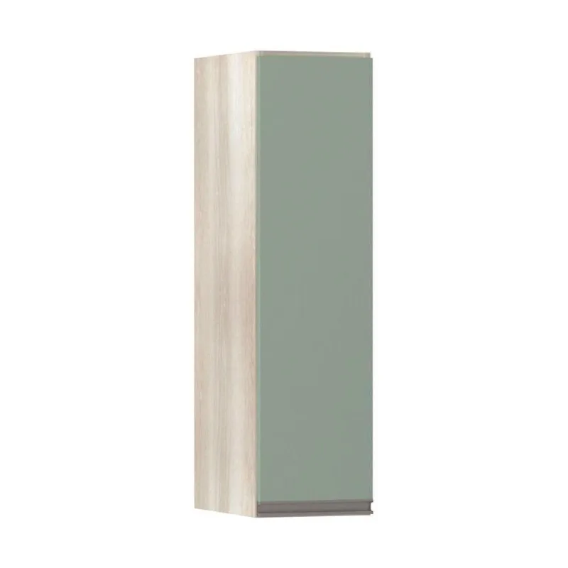 Armário Luciane 20cm 1 Porta Luci Legno Crema C/Verde Jade