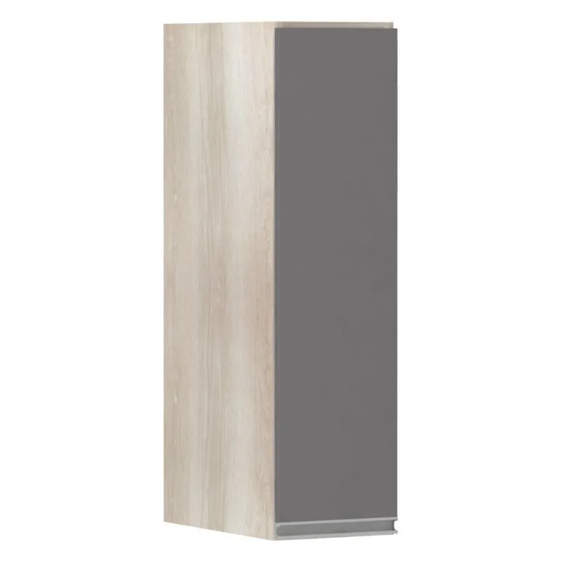 Armário Luciane 20cm 1 Porta Lis Legno Crema C/Cinza Puro
