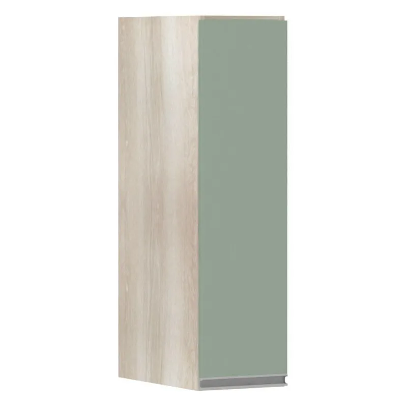 Armário Luciane 20cm 1 Porta Lis Legno Crema C/Verde Jade