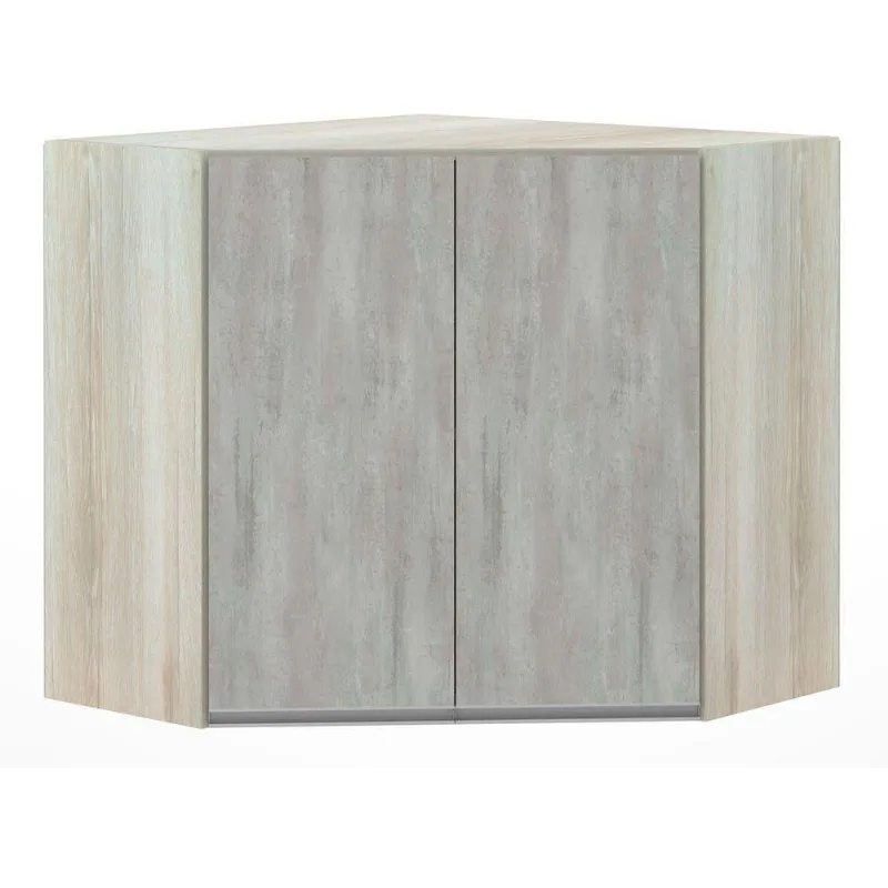 Armário De Canto Diagonal 2 Portas Lis Legno Crema