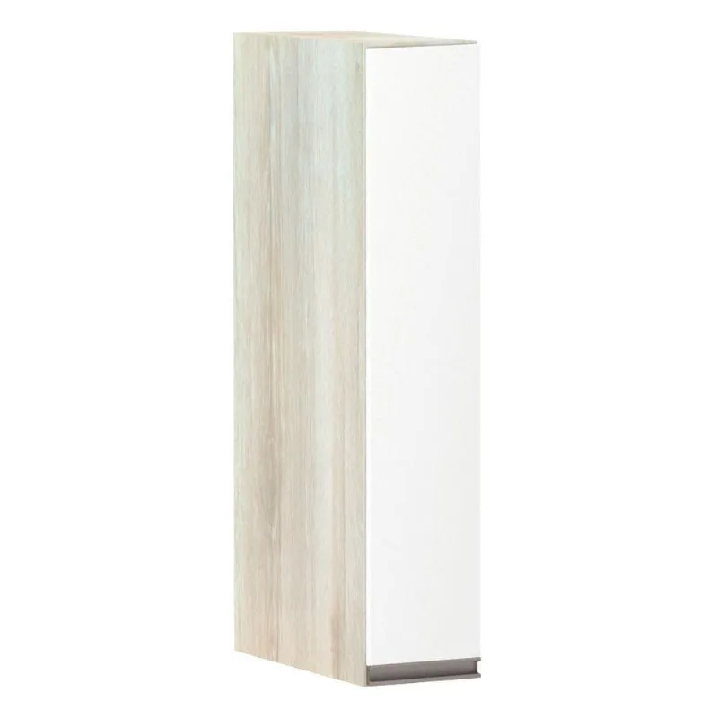 Armário Para Cozinha 15cm 1 Porta Legno Crema C/Branco