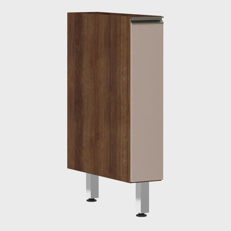 Balcão de Cozinha sem Tampo 15cm 1 Porta Jade Luciane Móveis