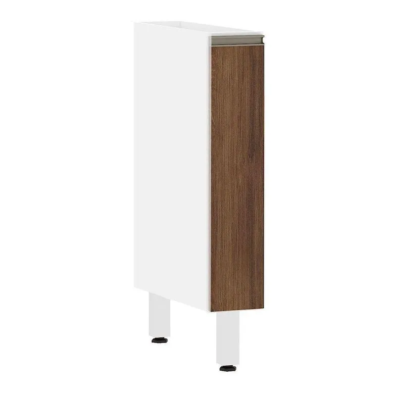 Balcão De Cozinha s/ Tampo 15cm 1 Porta Pérola Branco Polar