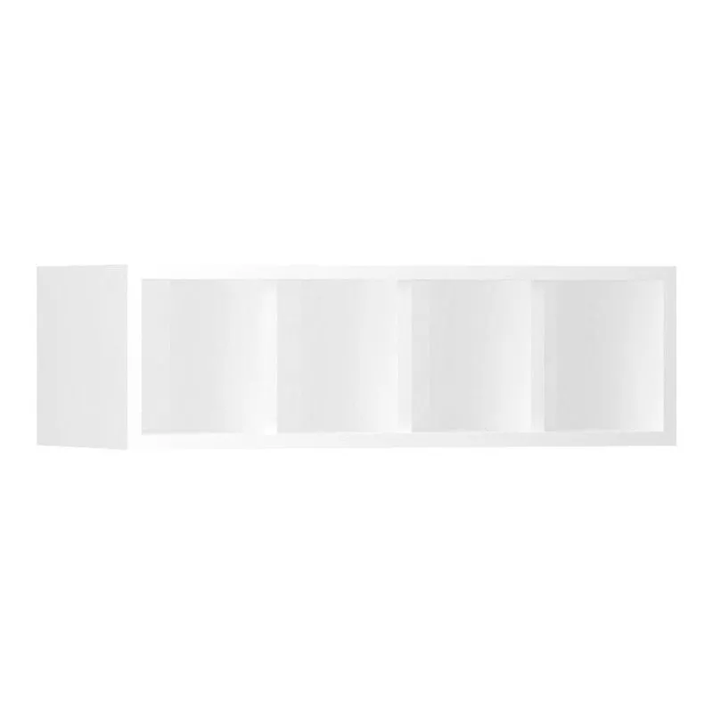 Nicho Garrafeiro Horizontal 60cm 5 Garrafas Pérola Branco