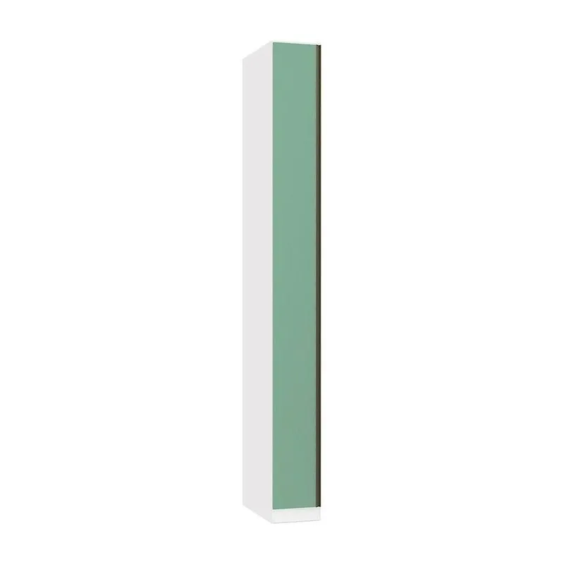 Guarda Roupa Modulado 1 Porta 25cm Branco Ff Com Verde Jade