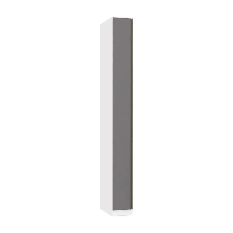 Guarda Roupa Modulado 1 Porta 25cm Branco Ff Com Cinza Puro