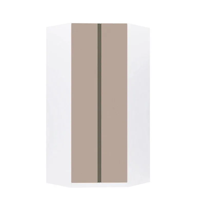 Guarda Roupa Modulado Canto Closet 2 Portas 7 Prateleiras 111,9cm Prime Luciane Móveis