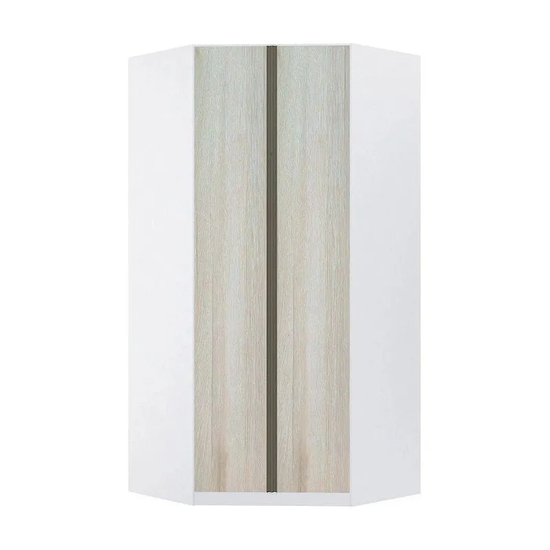 Guarda Roupa Modulado Canto Closet 2 Portas 7 Prateleiras 111,9cm Prime Luciane Móveis