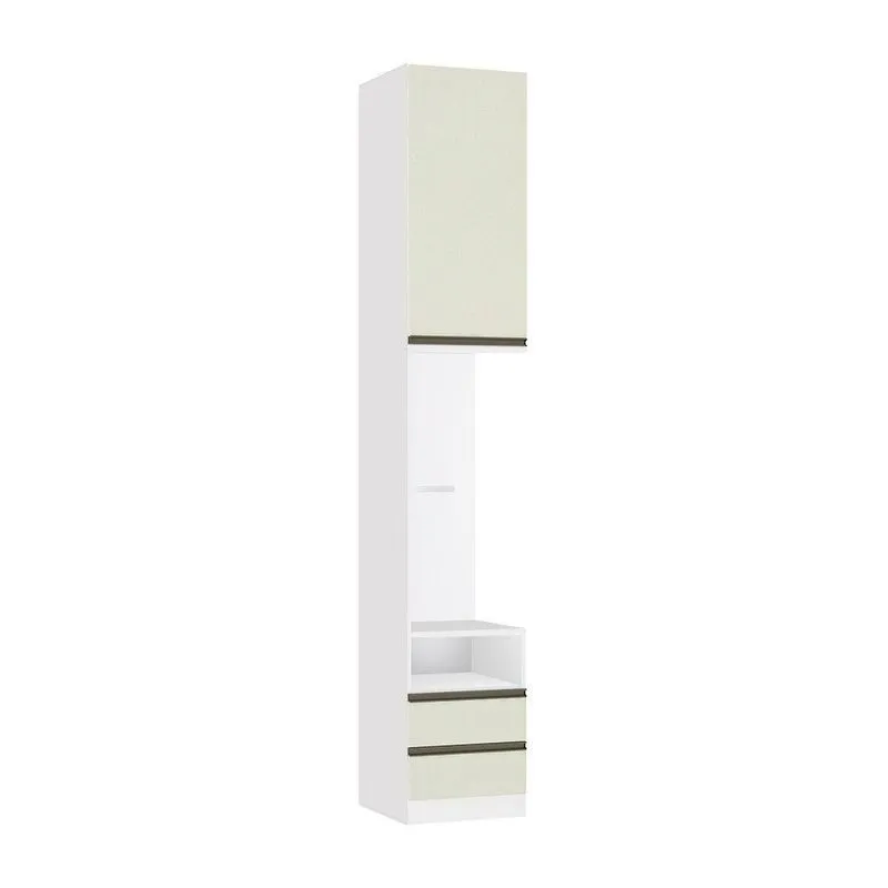 Mesa De Cabeceira Lado Esquerdo 1 Porta 2 Gavetas Branco